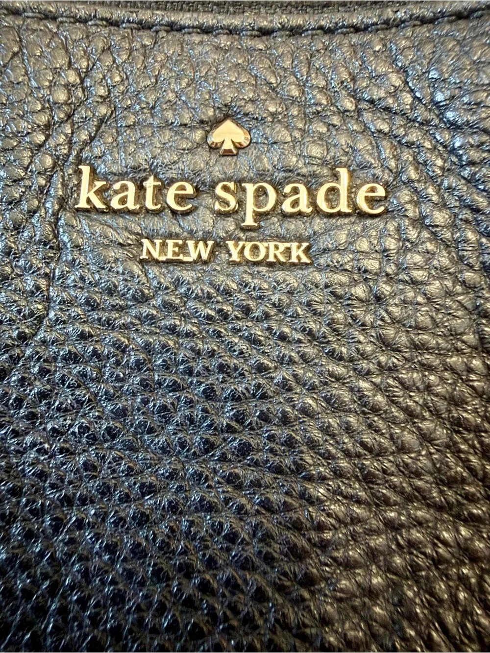 Kate Spade Black Pebbled Leather Crossbody Bag